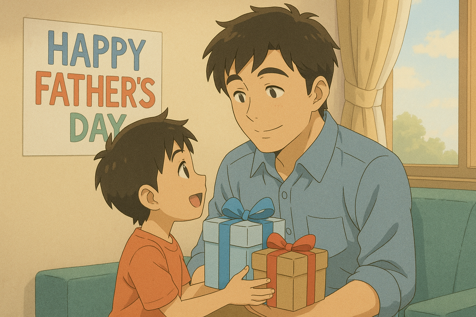 Dad smiling